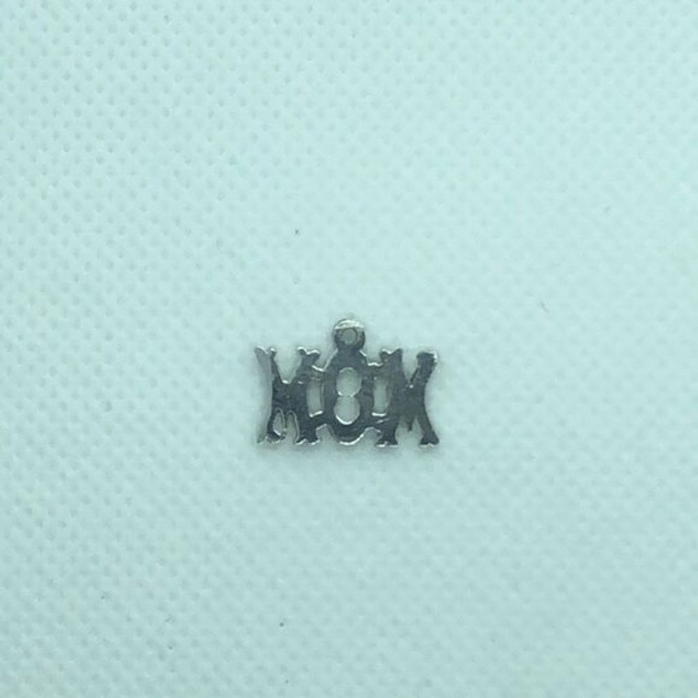 Sterling Silver Mom Charm